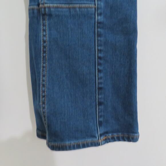 Anthropologie Pilcro and the Letterpress Womens Sz 28 Blue Cropped Bootcut Jeans - Picture 5 of 9